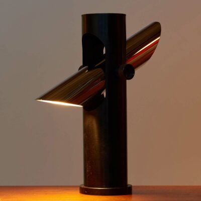 black-metal-chrome-architectural-table-lamp