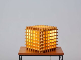 Wooden Table Lamp - 1980
