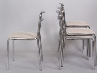 Set of 6 Tubular Chairs - 1980s