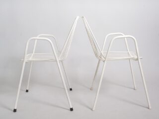 Set of Wired Metal Chairs - 1960s