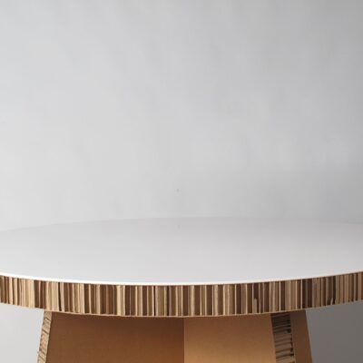 Cardboard-round-dining-table-recycled-design