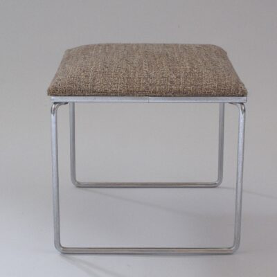 vintage-modernist-stool-metal-fabric