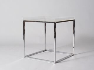 Chrome/ Acrylic Side Table - 1980s