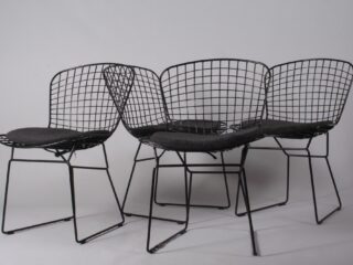 Set of Wired Metal Chairs