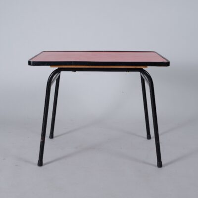 modernist-side-table-red-metal