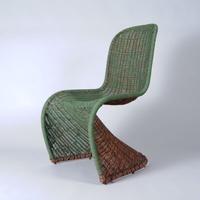 panton-style-design-chair-rattan