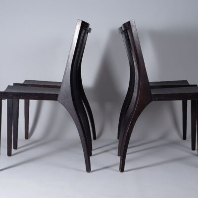 Four-wooden-Gunther-Lambert-chairs