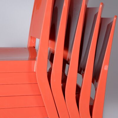 lissoni-tamborini-orange-dining-chairs