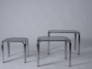 Smoked-glass Nesting Tables