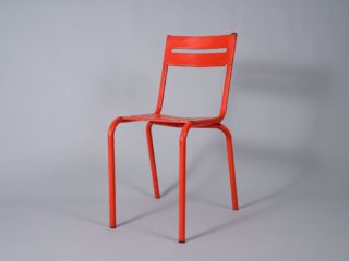 Orange Metal Chair - Unknown