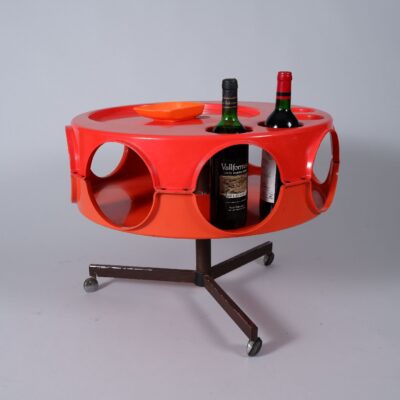 wine-trolley-bar-vintage-seventies-orange